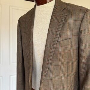 Brooks Brothers Brown Plaid Blazer